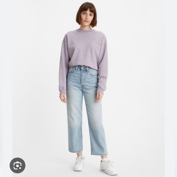 Levi's Denim - Levi’s Ribcage Straight Ankle Jeans, color Middle Road, Size 25